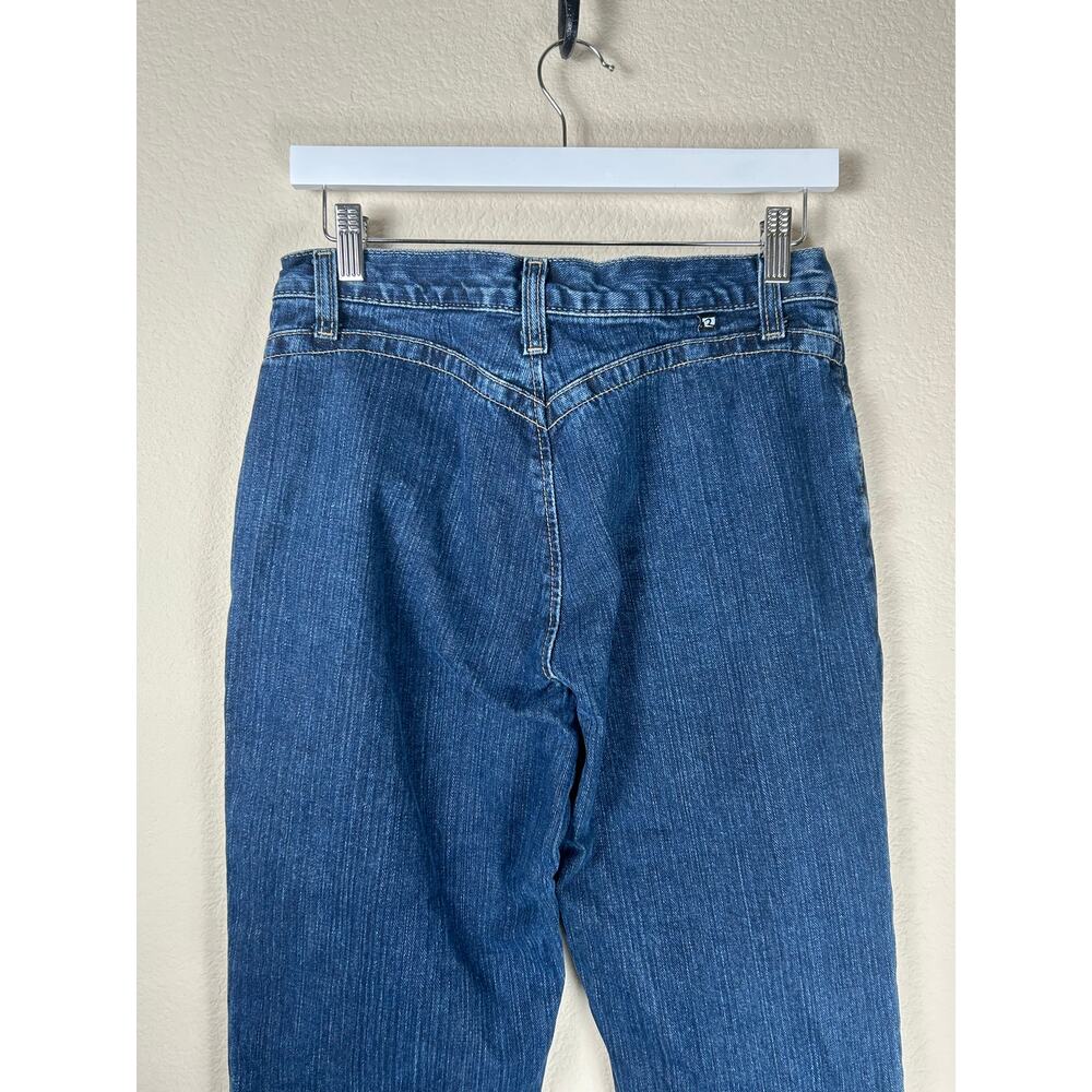 Vintage Rockies Jeans Women's Size 8 Long Dark Wash Denim Western Cowgirl - Picture 11 of 11